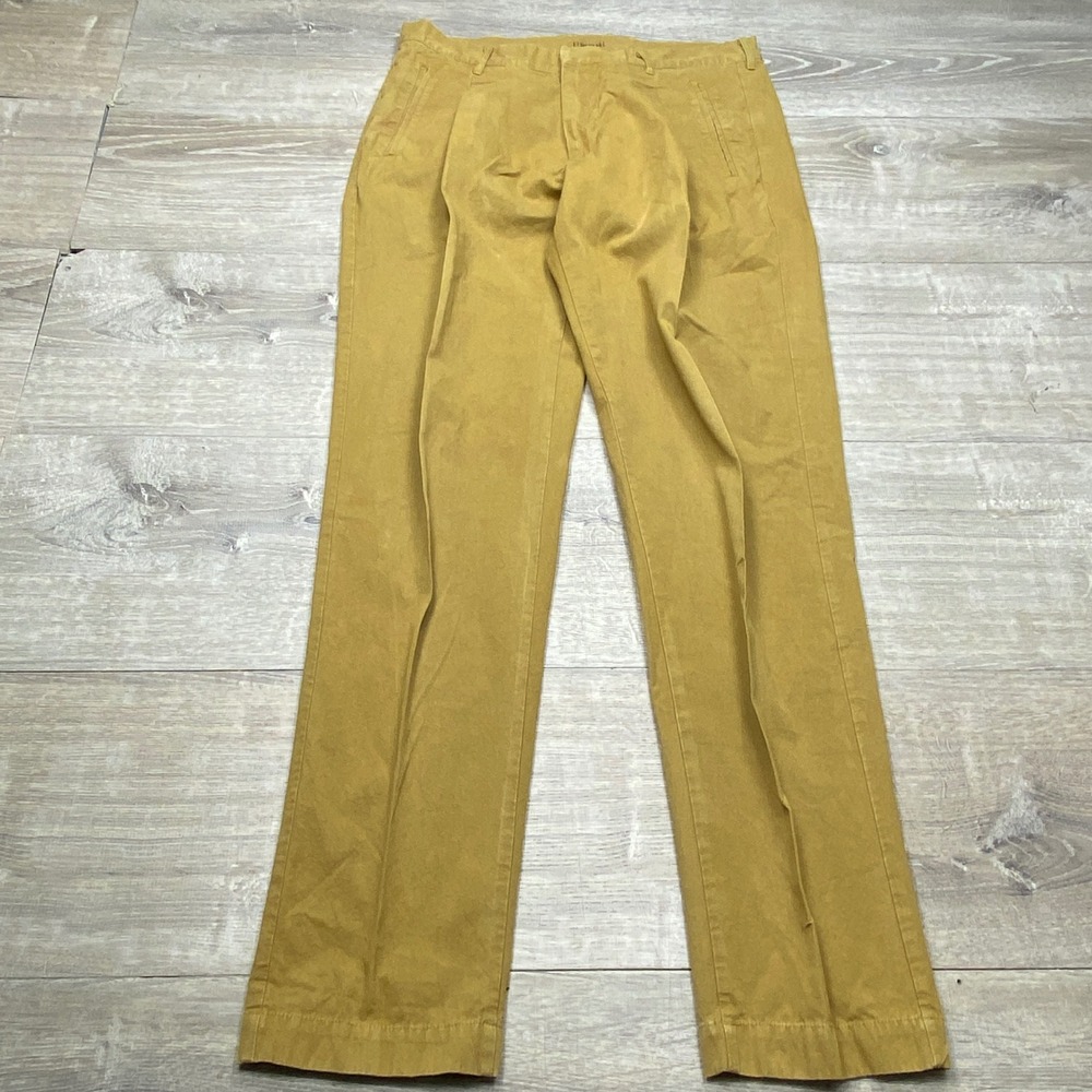 Entireworld Trousers Mens 31x32 Mustard Yellow Type B Version 2 Cotton Chinos